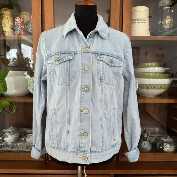 Forever 21 Denim Cactus & Floral Embroidered Jacket - Picture 2 of 7